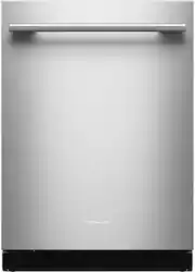 KitchenAid - 24" Top Control Built-In Dishwasher with 360 Max Jets Third Rack and Advanced ProDry System, 44 dBA - Stainless Steel - Front_Zoom