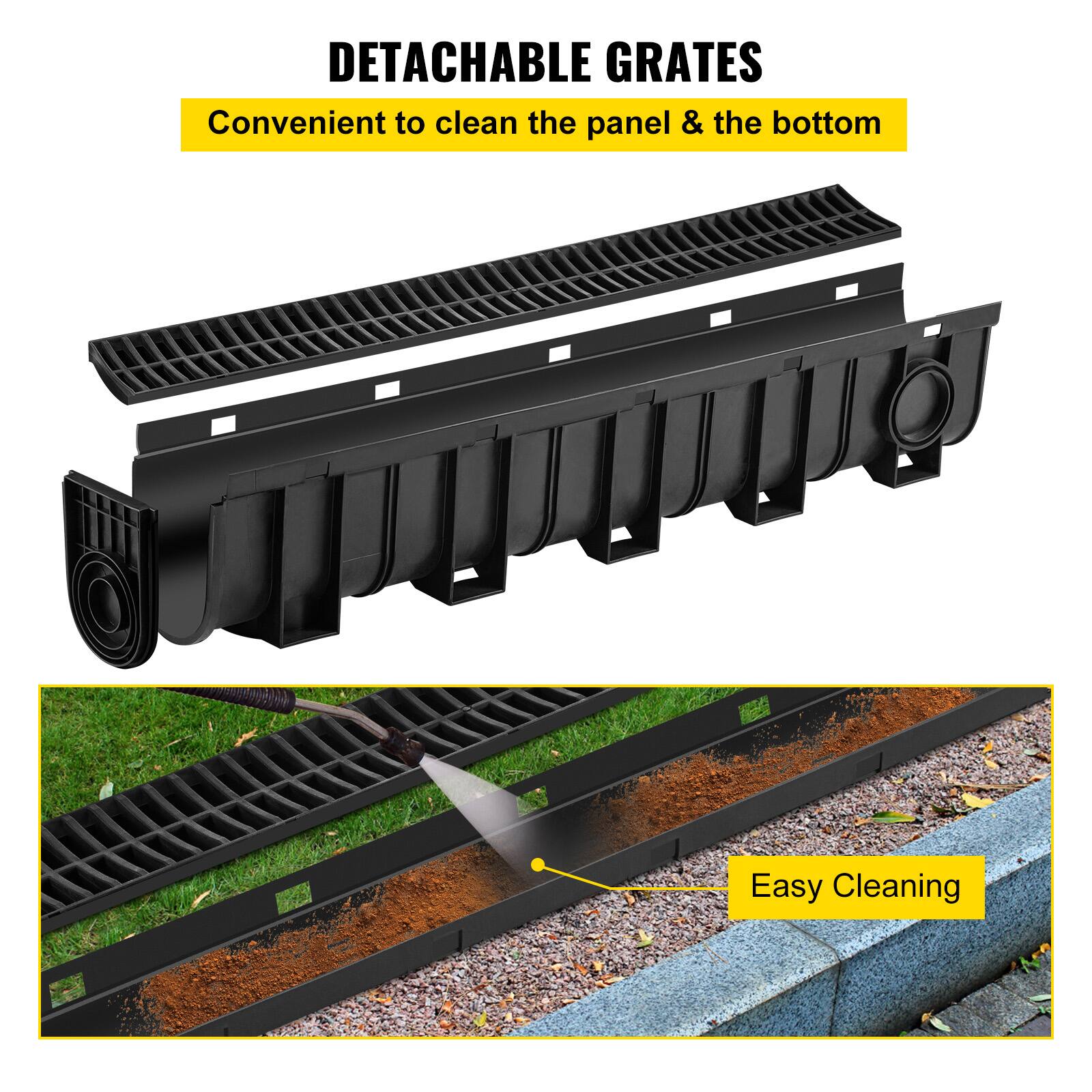 DETACHABLE GRATES  
Convenient to clean the panel & the bottom  
Easy Cleaning