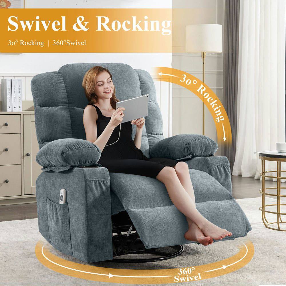 Swivel & Rocking  
30° Rocking | 360° Swivel