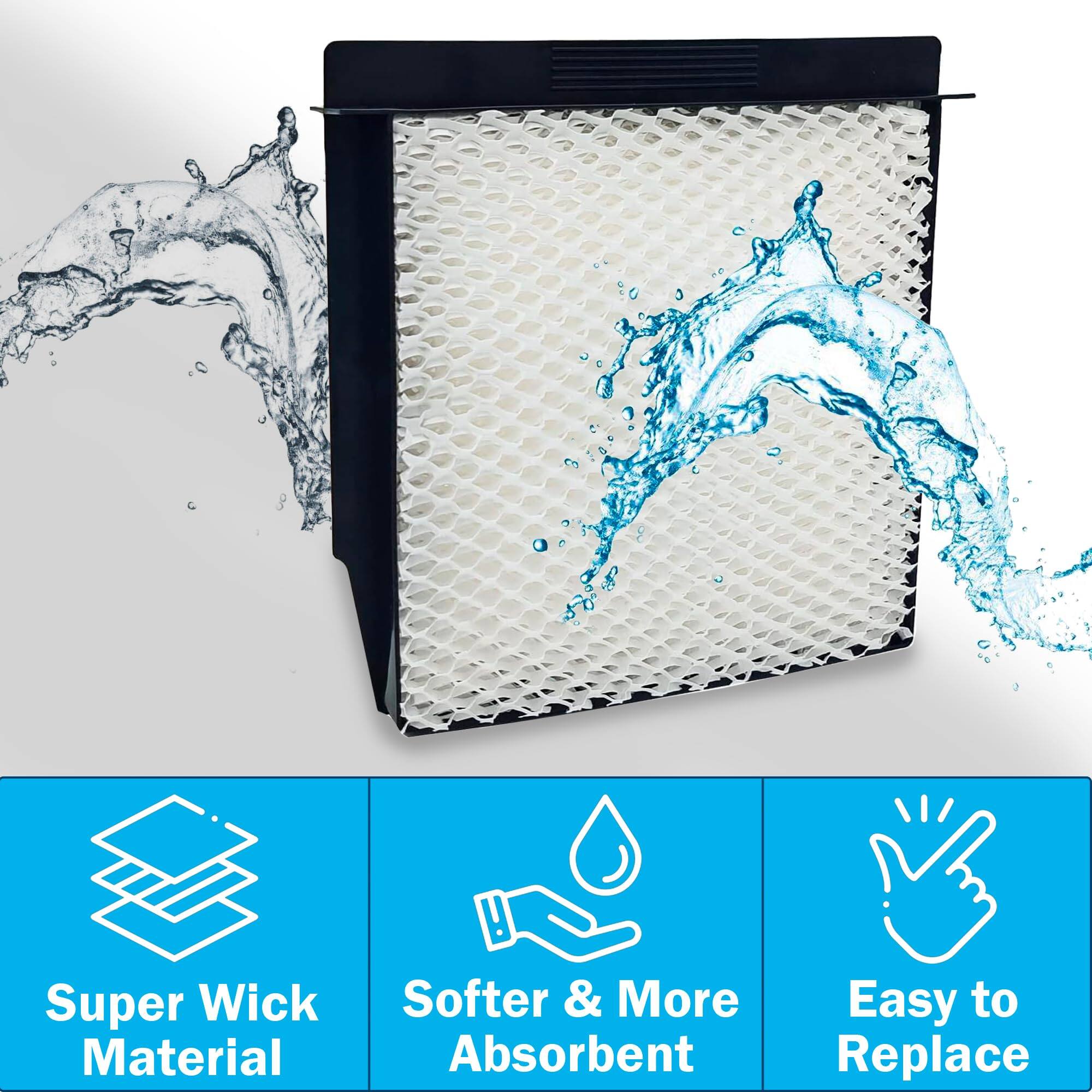Super Wick Material  
Softer & More Absorbent  
Easy to Replace
