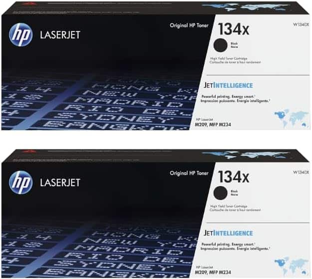 HP - 134X High-Yield Toner Cartridge 2-Pack - Black