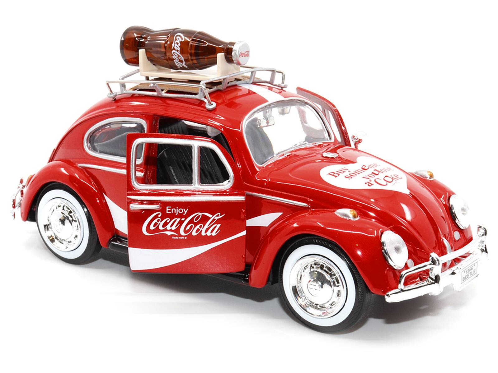 Coca-Cola  
Enjoy Coca-Cola  
Buy some you'll love  
1968 Beetle