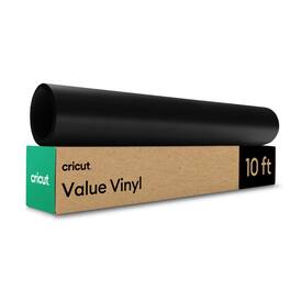 Cricut - Removable Matte Value Vinyl - 12 in x 10 ft - Black
