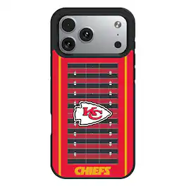 Keyscaper - NFL - Kansas City Chiefs Bump Case with 8.2ft Drop Protection - 16 Pro - Multicolor