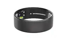 Front. Ultrahuman - Ring AIR - Smart Ring - Size Before You Buy - Size 6 - Matte Gray.
