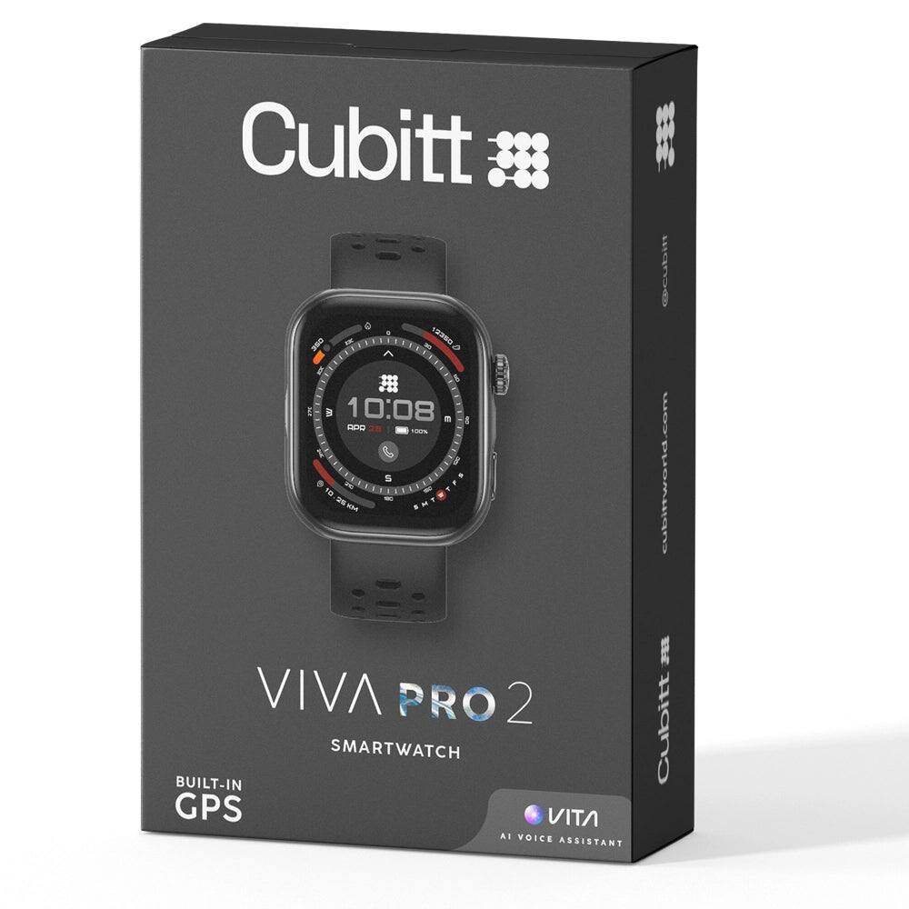 Cubitt  
VIVA PRO 2  
SMARTWATCH  
BUILT-IN GPS  
VITA AI VOICE ASSISTANT  
cubittworld.com