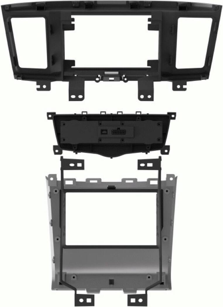 Back. Metra - Stereo Installation Kit for 2013-2016 Nissan Pathfinder Vehicles - Matte Black.