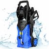 Front. Costway - Costway 2030PSI Electric Pressure Washer Cleaner 1.7 GPM 1800W with Hose Reel - Blue.