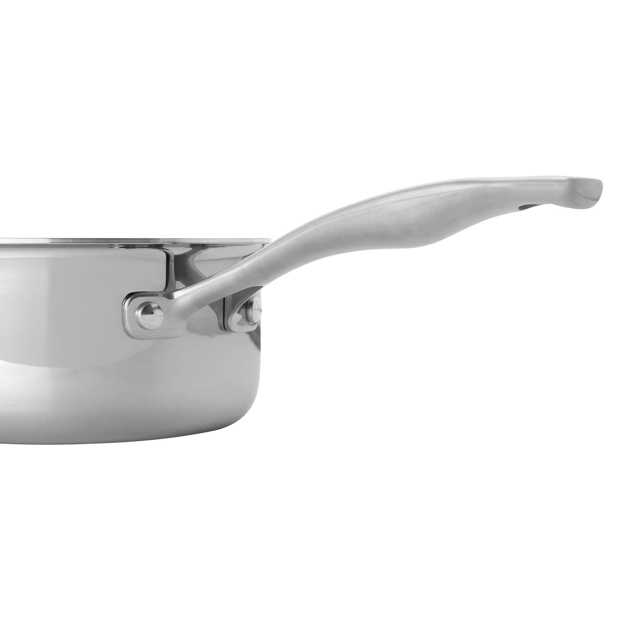 Alt View 3. Henckels - Henckels Clad H3 2-qt Stainless Steel Saucepan with Lid - Stainless Steel.