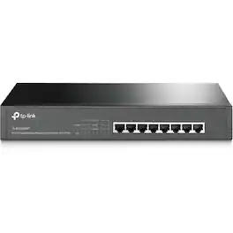 TP-Link - TL-SG1008MP - 8-Port Gigabit PoE Switch - Limited Lifetime Protection - 8 PoE+ Ports @153W - Rackmount - Plug - Unknown
