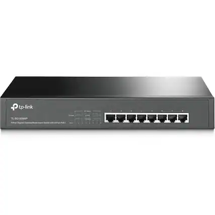 TP-Link
TL-SG1008MP
8-Port Gigabit Desktop/Rackmount Switch with 8-Port PoE+
