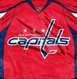 Northwest - Washington Capitals 50x60 NHL Jersey Design Royal Plush Raschel Throw - Multi