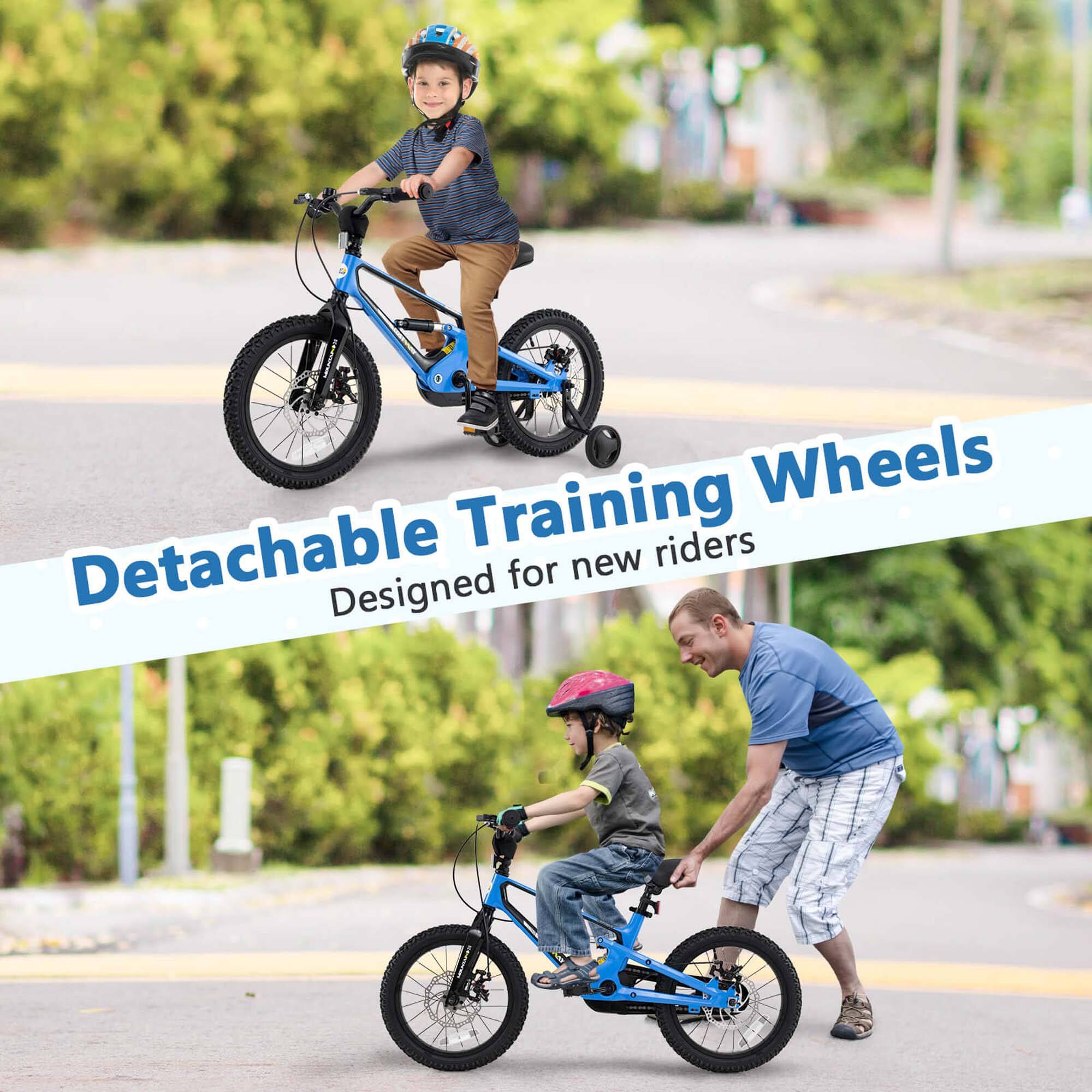 Detachable Training Wheels  
Designed for new riders