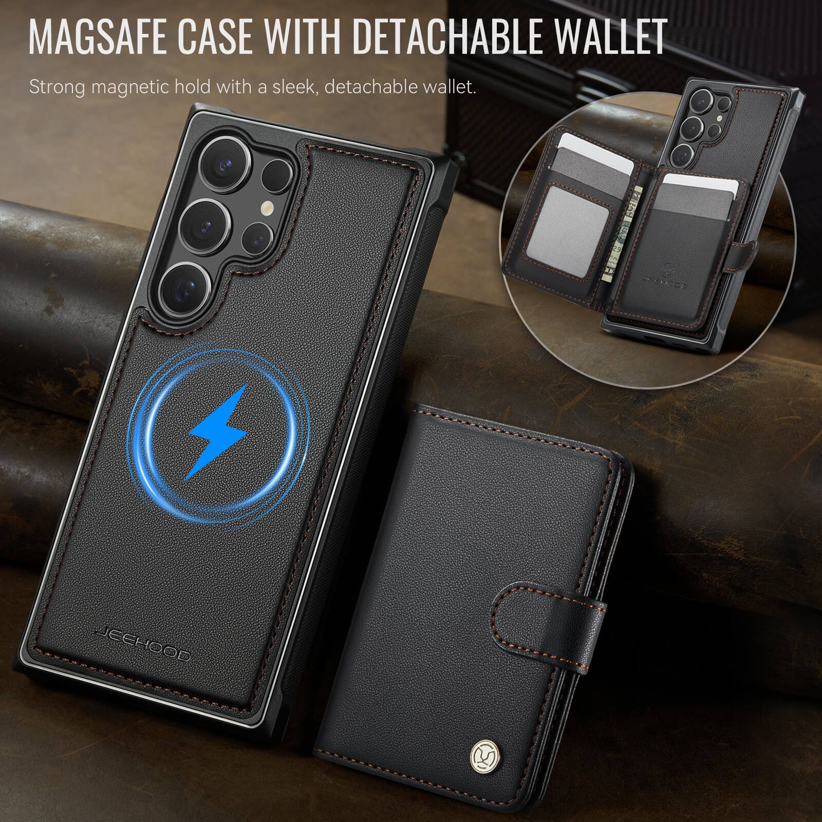 MAGSAFE CASE WITH DETACHABLE WALLET

Strong magnetic hold with a sleek, detachable wallet.