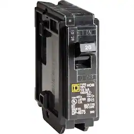 Square D - HomeLine 20 amps Standard Single Pole Miniature Circuit Breaker
