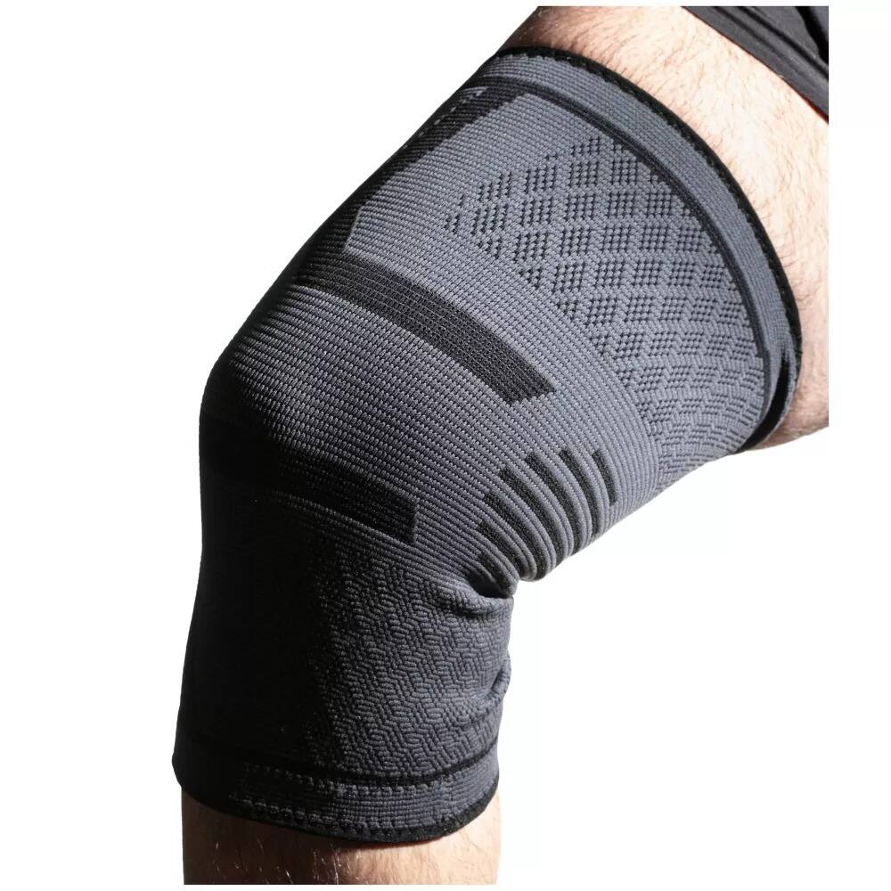 Angle. Luminuxe - Compression Knee Brace for Men & Women Knee Support Sleeves for Running, Arthritis, ACL and more – Xlarge - Grey.