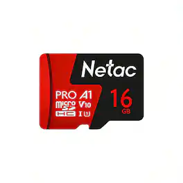 Netac - 16GB microSD Memory Card – A1, U1, V10, 4K Video, Up to 98MB/s Read, High Endurance