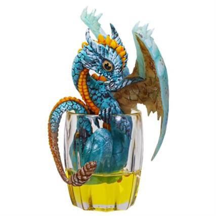 Front. Pacific Trading - Fantasy Whiskey Dragon Figurine Drinks and Dragons Collection by Stanley Morrison 6.25 inch.
