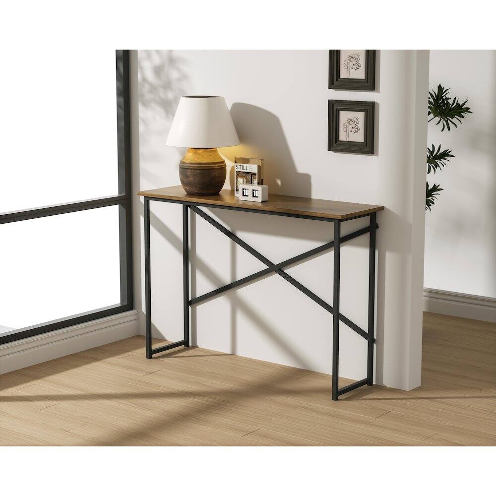 Alt View 2. Elegant Decor - 41 inch Console Table in Natural Driftwood - Natural Driftwood.