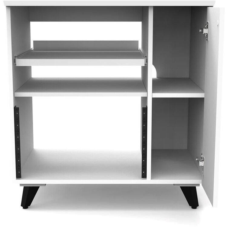Angle. Glorious - GLORIOUS Modular Side Rack (White) - White.