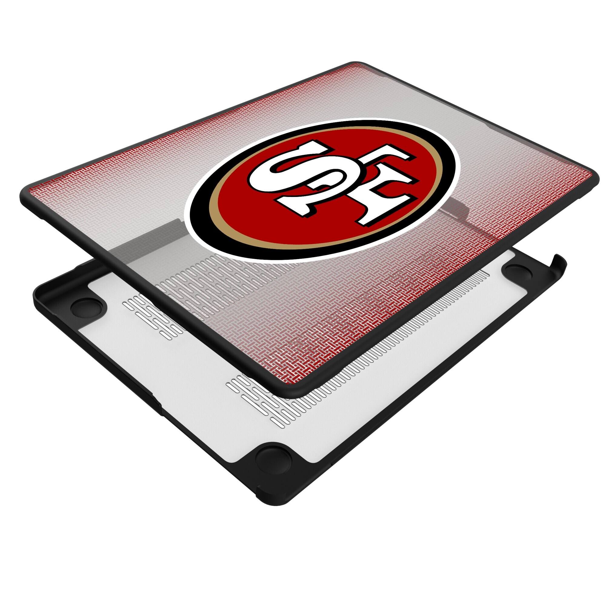 Alt View 3. Keyscaper - San Francisco 49ers Linen MacBook Case - Pro 16 in - Multicolor.