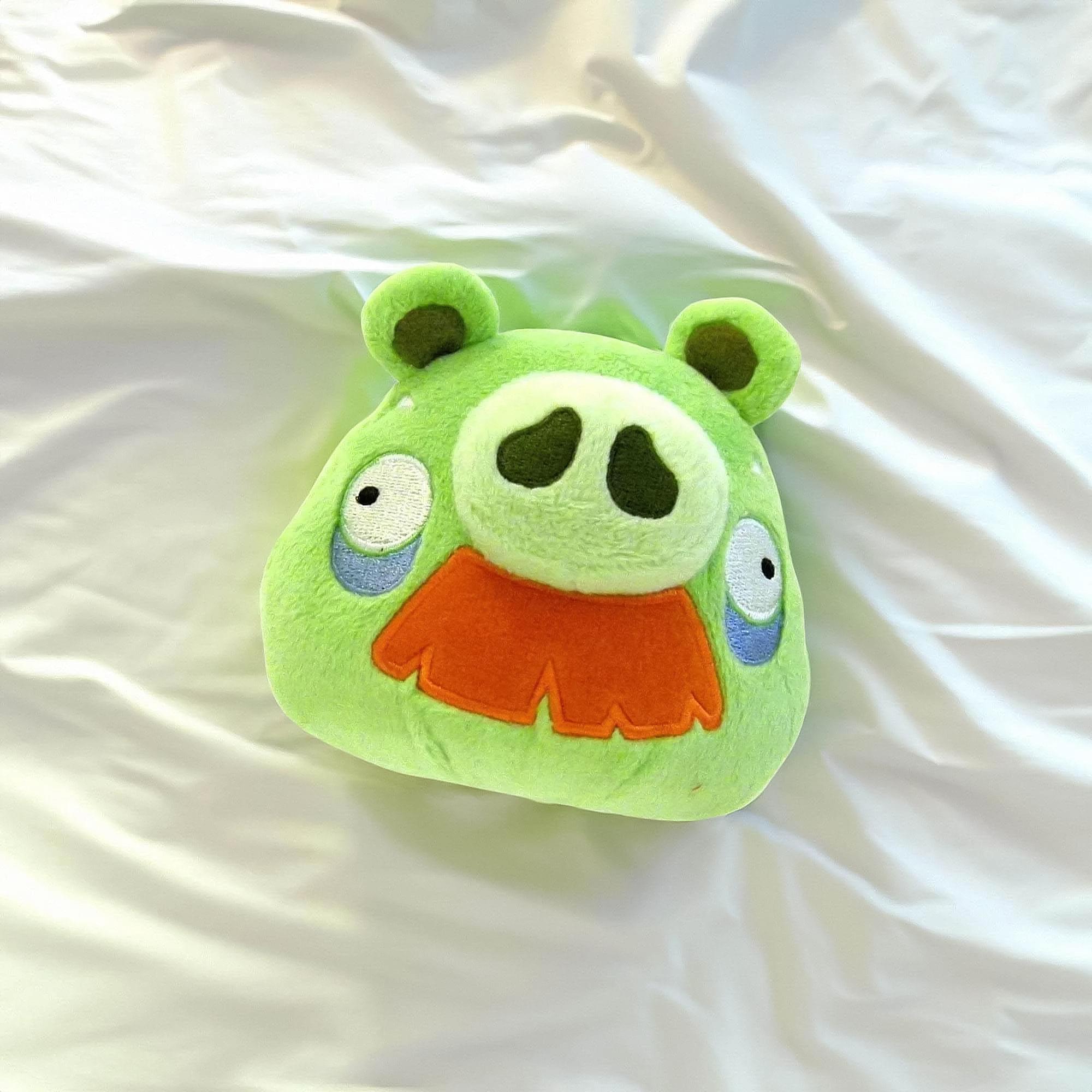 Alt View 1. Commonwealth Toys - Angry Birds 16" Deluxe Plush Grandpa Pig - Green.