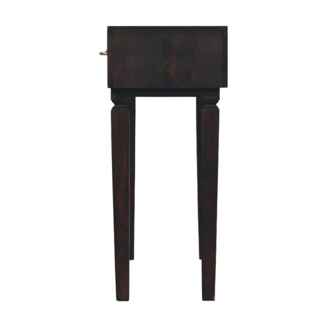 Alt View 4. Artisan Furniture - Artisan Furniture Cadiz Carved Slim Console, 2 Drawers - Brown.