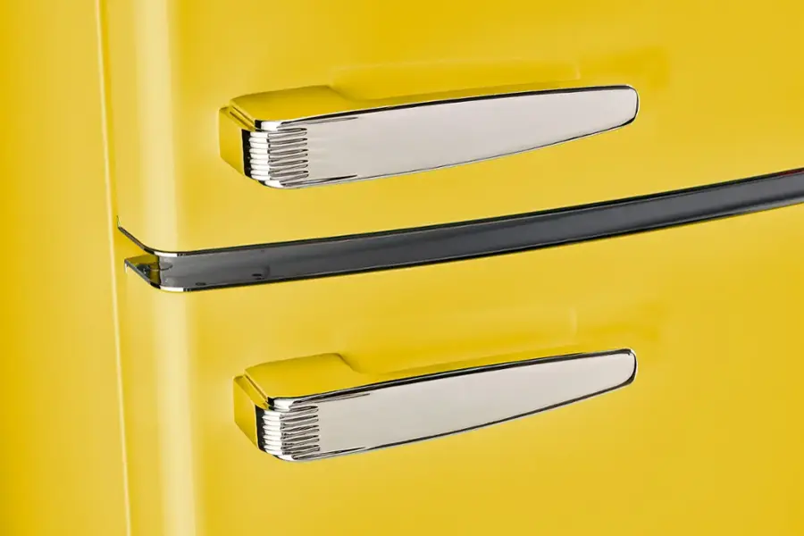Alt View 9. Unique Appliances - Classic Retro 11 cu.ft. Top Freezer Refrigerator - Canary Yellow.