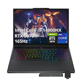 Lenovo - Legion 5 15.1" Gaming Laptop,Intel i9-14900HX,32GB DDR5,1TB PCIe SSD,GeForce RTX 5070,Win 11,1TB Dock Set - Black