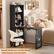 Small Makeup Vanity Desk with Hutch and Outlets