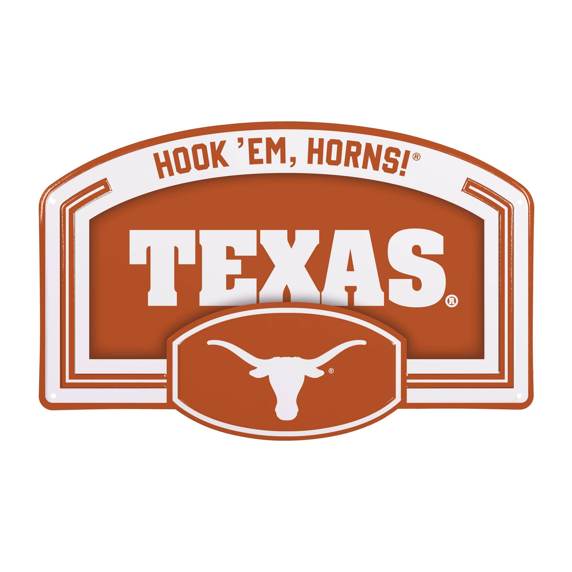 Texas Longhorns 11" x 17" Embossed USA Steel Buckle Wall Sign