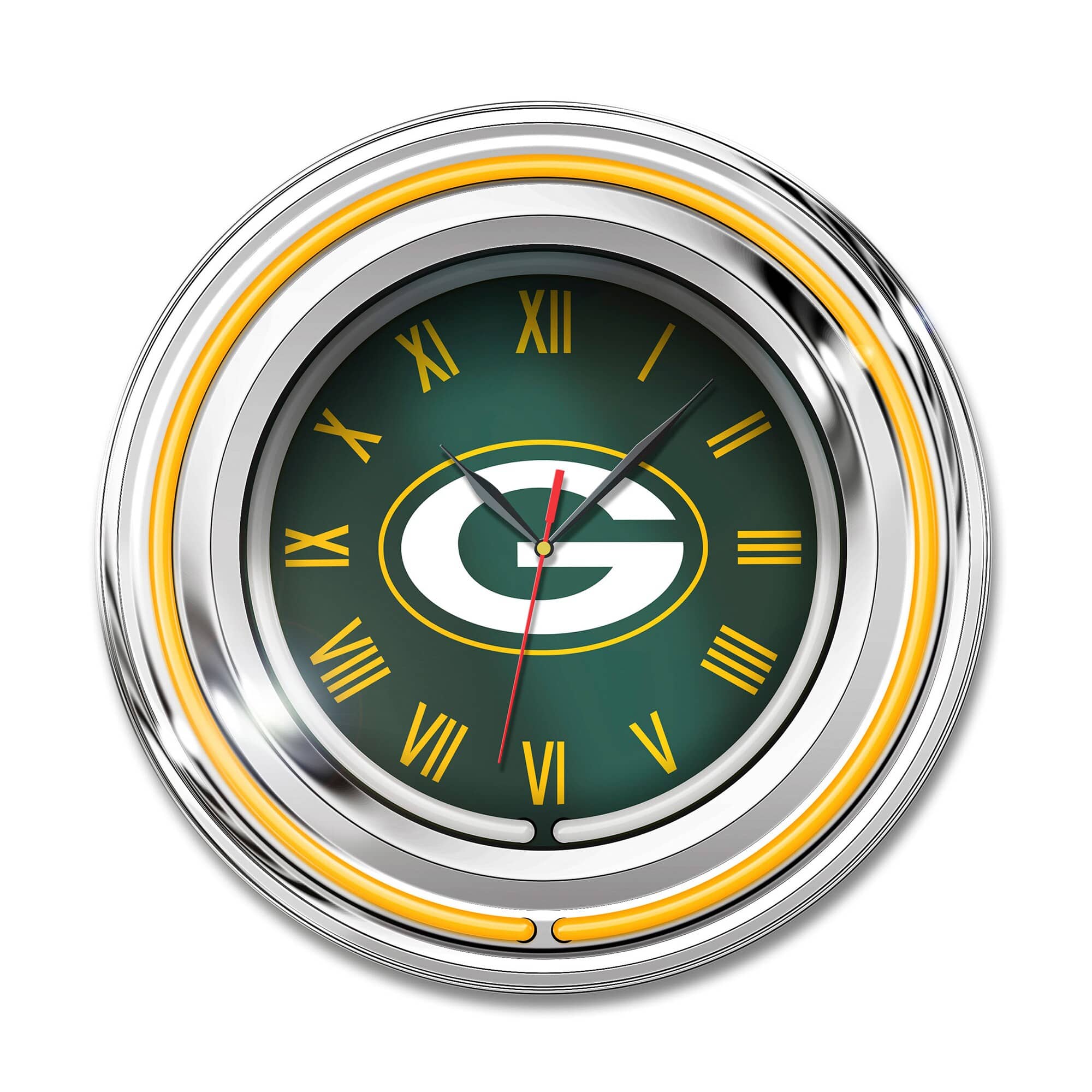 Imperial - Bay Packers 15" Team Color Neon Clock - Green