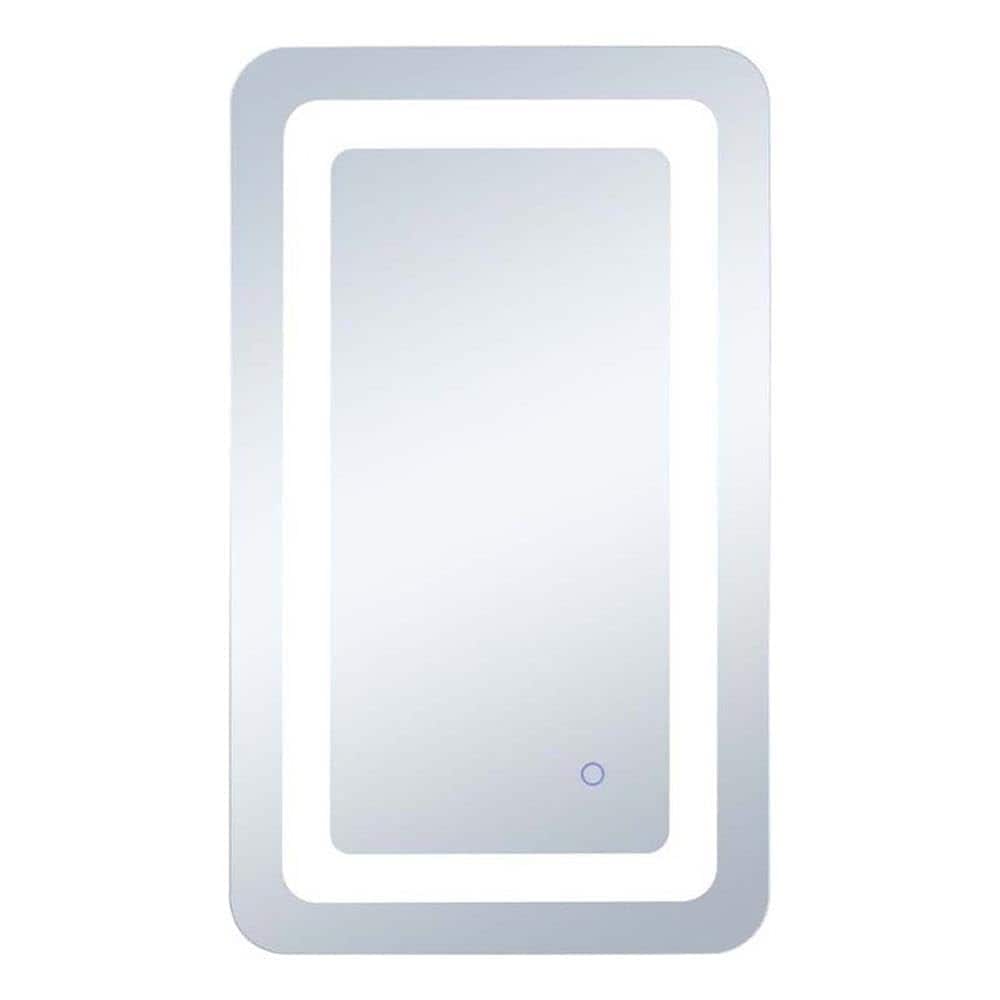 Elegant Decor - Genesis 27in x 30in soft edge LED mirror - Glossy White price history on PriceWatchPro