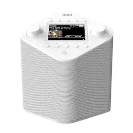 Naki Audio - Naki Pulse - Online Streaming Kosher Music Player (White) with Single 5W Speaker