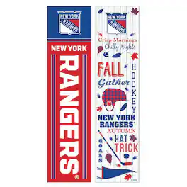 Evergreen Enterprises - New York Rangers 47" Double Sided Fall Leaner Fan Sign - Multicolor