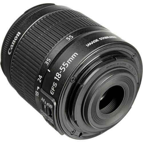 Canon EFS 18-55mm  
Image Stabilizer  
AF MF  
Made in Taiwan  
24 35 55