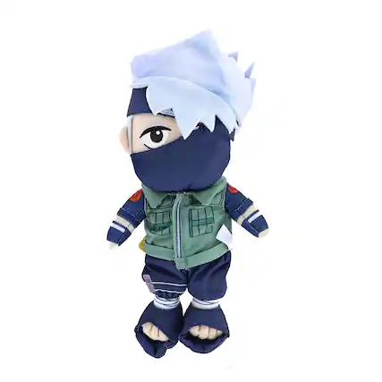 Front. Just Funky - Naruto 9 Inch Collector Plush | Kakashi - Blue.