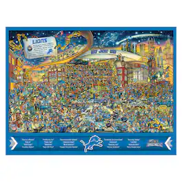 YouTheFan - Detroit Lions 500-Piece Joe Journeyman Puzzle - Multicolor