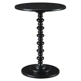 Furnifact - Coffee Spindle Table, Round - Black