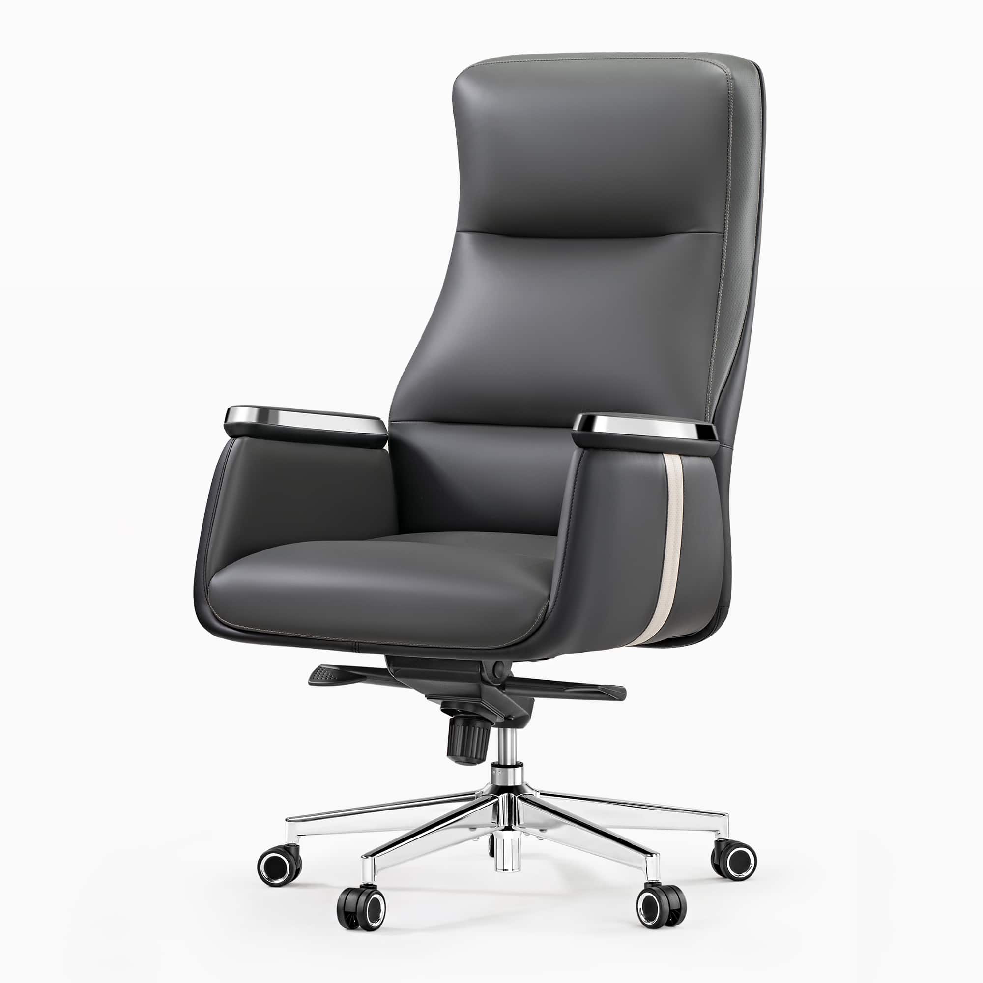 Eureka Ergonomic - Silicone Leather Executive Ergonomic Office Chair - Gray