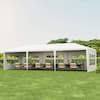 Front. Costway - Costway 10'x30' Outdoor Party Wedding Tent Canopy Heavy duty Gazebo - white.
