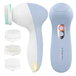COSLUS - FBX04 3-in-1 Face Brush: Bidirectional spin, blackhead removal & exfoliation. 3 speeds, rechargeable, waterproof.