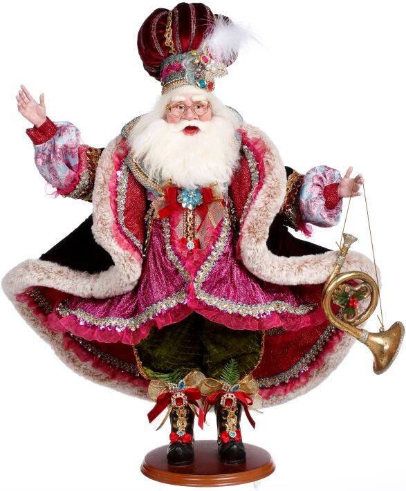 Mark Roberts - Christmas Jazz Mataz Santa Figure - 28.5" - Red
