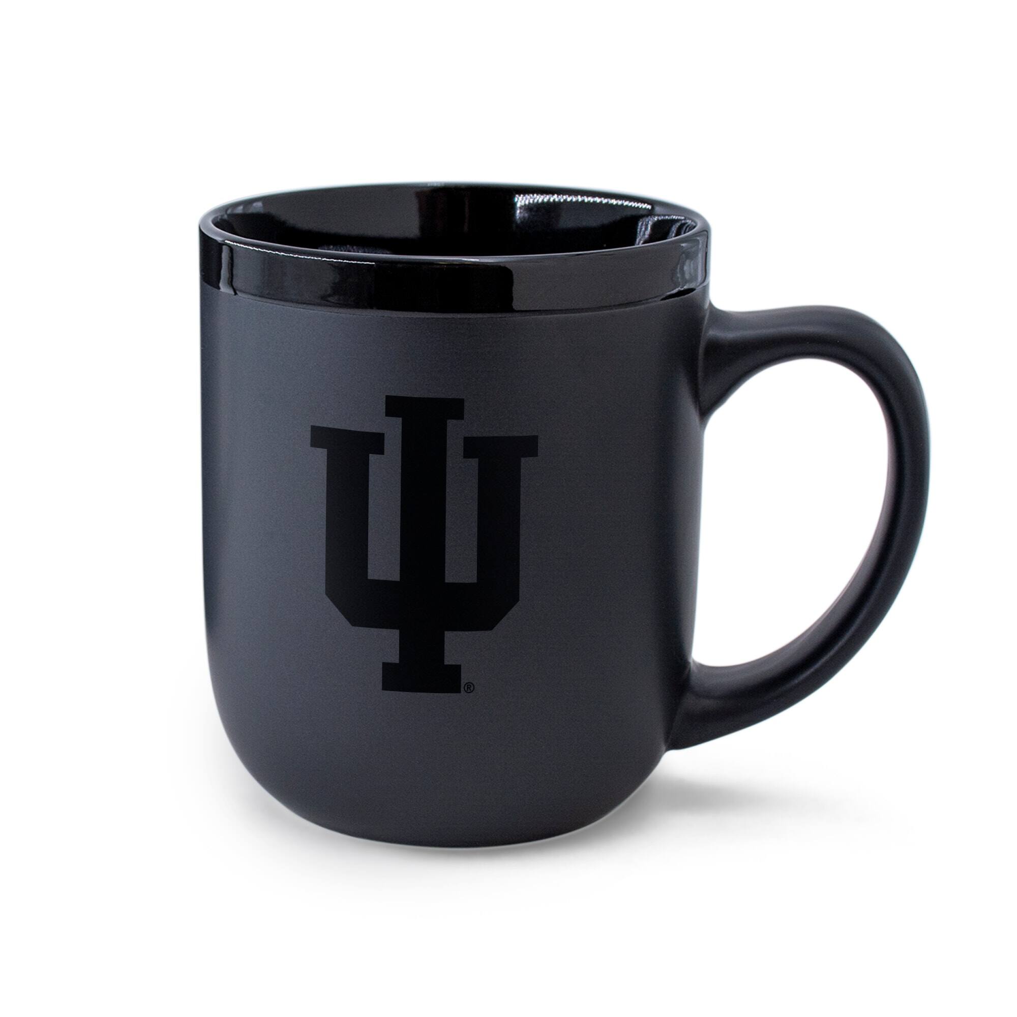 Alt View 1. WinCraft - Indiana Hoosiers 17oz. Ceramic Mug - Black.
