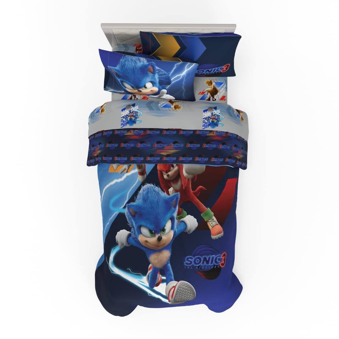 Sonic the Hedgehog 3 4 Piece Twin Size