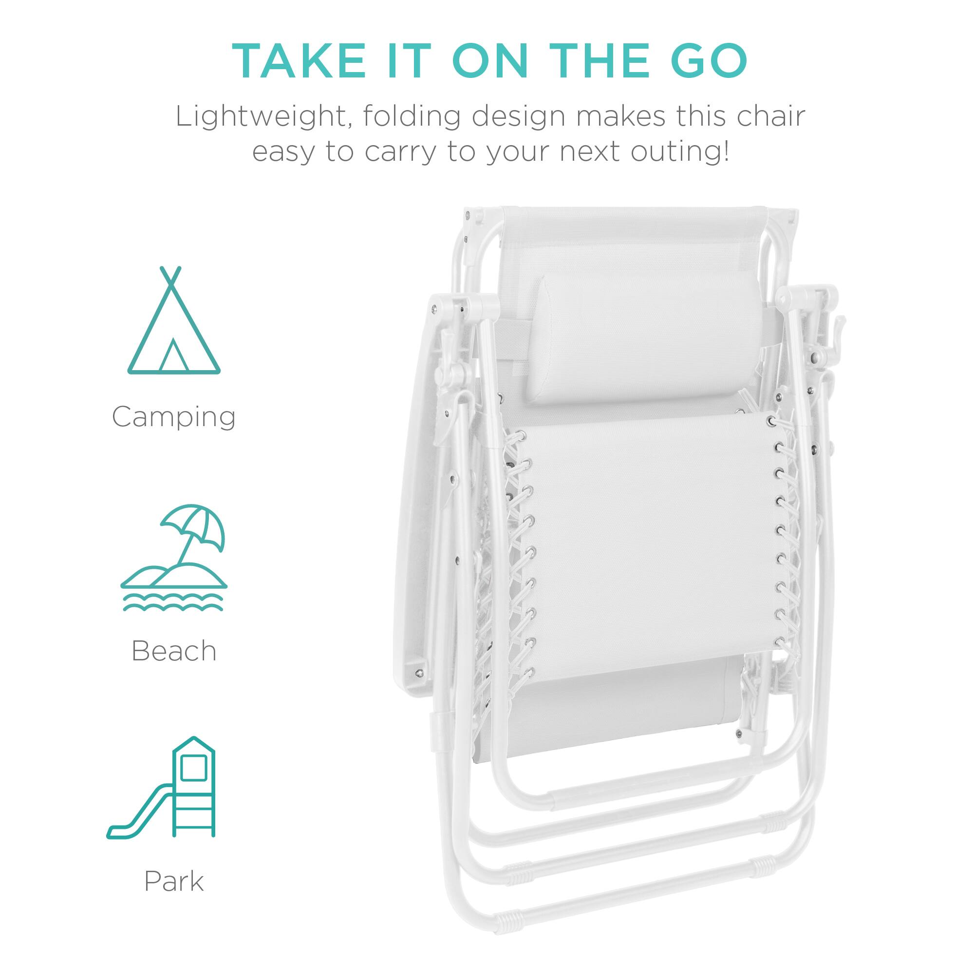 TAKE IT ON THE GO

Lightweight, folding design makes this chair easy to carry to your next outing!

Camping
Beach
Park