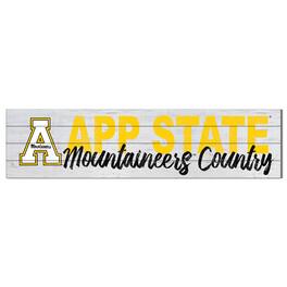 Jardine - Appalachian State Mountaineers 10'' x 40'' Logo Sign - White