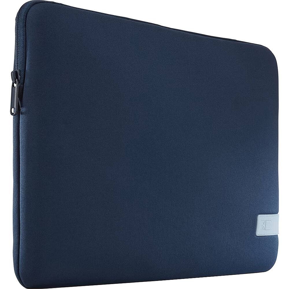 Front. Case Logic - Case Logic Reflect 16" Memory Foam Laptop Sleeve - Dark Blue - Dark Blue.