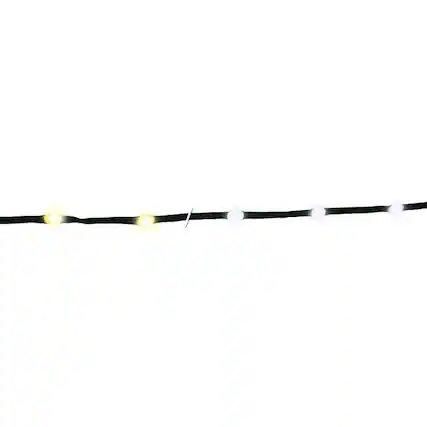 Front. Celebrations - LED Pure White/Warm White 200 ct String Ribbon Light 33 ft. - White.