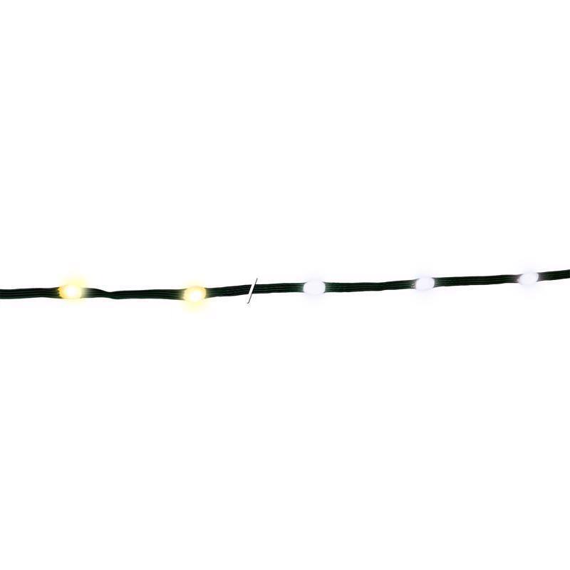 Front. Celebrations - LED Pure White/Warm White 200 ct String Ribbon Light 33 ft. - White.